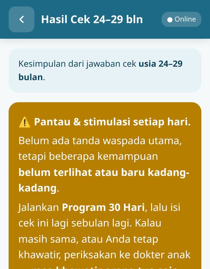Cek Tanda Waspada sesuai usia