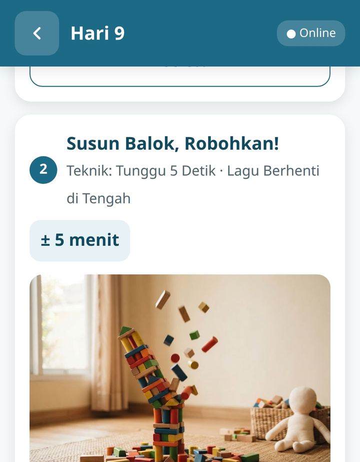 Program 30 Hari: 3 permainan ±5 menit